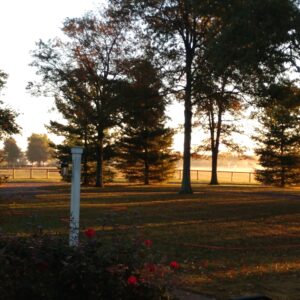 War Horse Place in the Fall - Sunrise Over the Field