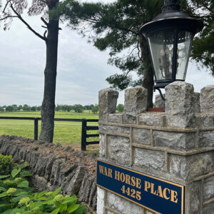 War Horse Place in the Summer - Front Gate